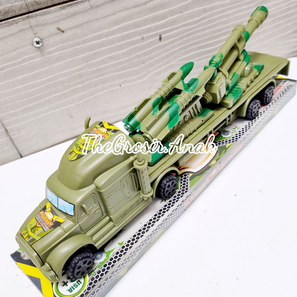 Military Vehicle Rudal Mainan Truck Roket Truk Army Tentara Militer