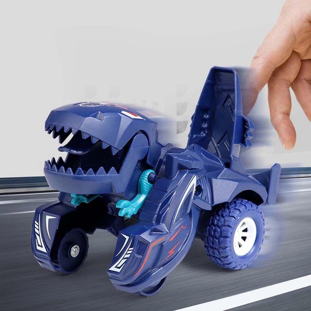 Nickolas1 Mobil Deformasi Dinosaurus Anak Kids Pull Back Car Vehicles Toy Inertial Sliding Dino Car Hadiah Mainan Mobil Robot Dinosaurus