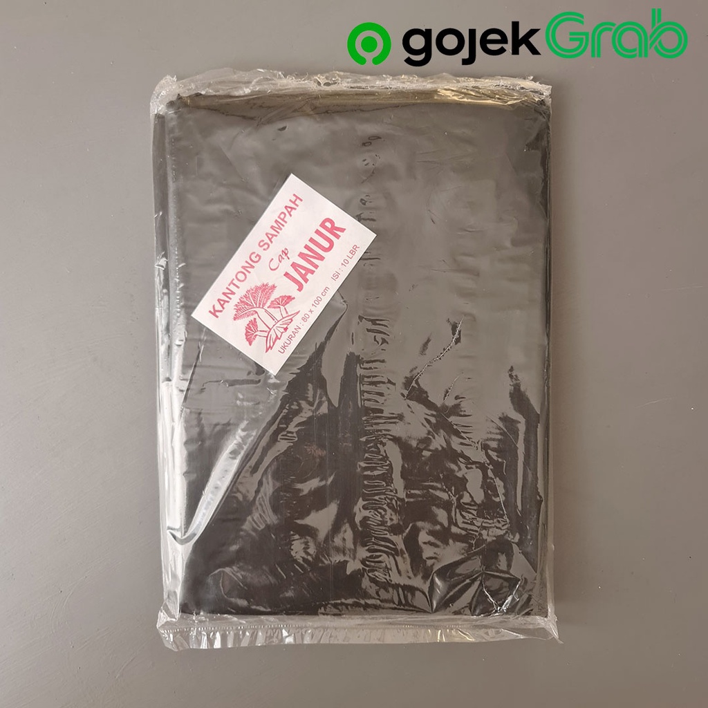 Kantong Plastik HD Sampah 80 x 100 cm Hitam - Janur