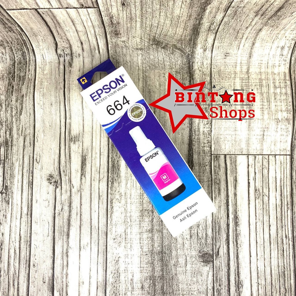 Tinta Epson 664 For Ink Printer L100 L120 L200 L210 L220 L310 L360-Magenta/Merah