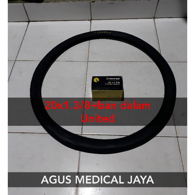 BAN KURSI RODA UKURAN. 20×1.3/8+ ban dalam