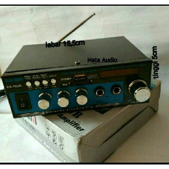 Power mini Amplifier EALSEM ES-703R Karaoke
