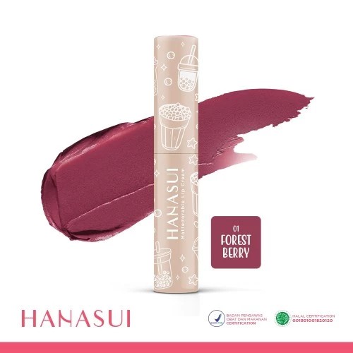 HANASUI MATTEDORABLE LIPCREAM BOBA EDITION