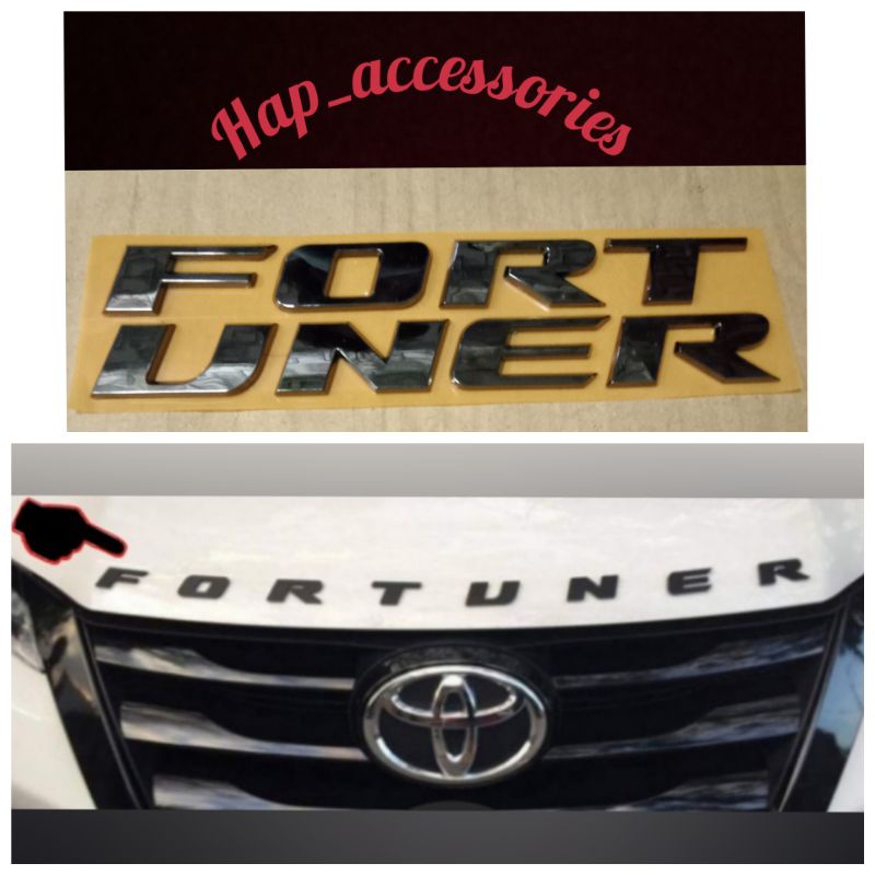 Emblem kap mesin fortuner/logo kap mesin fortuner