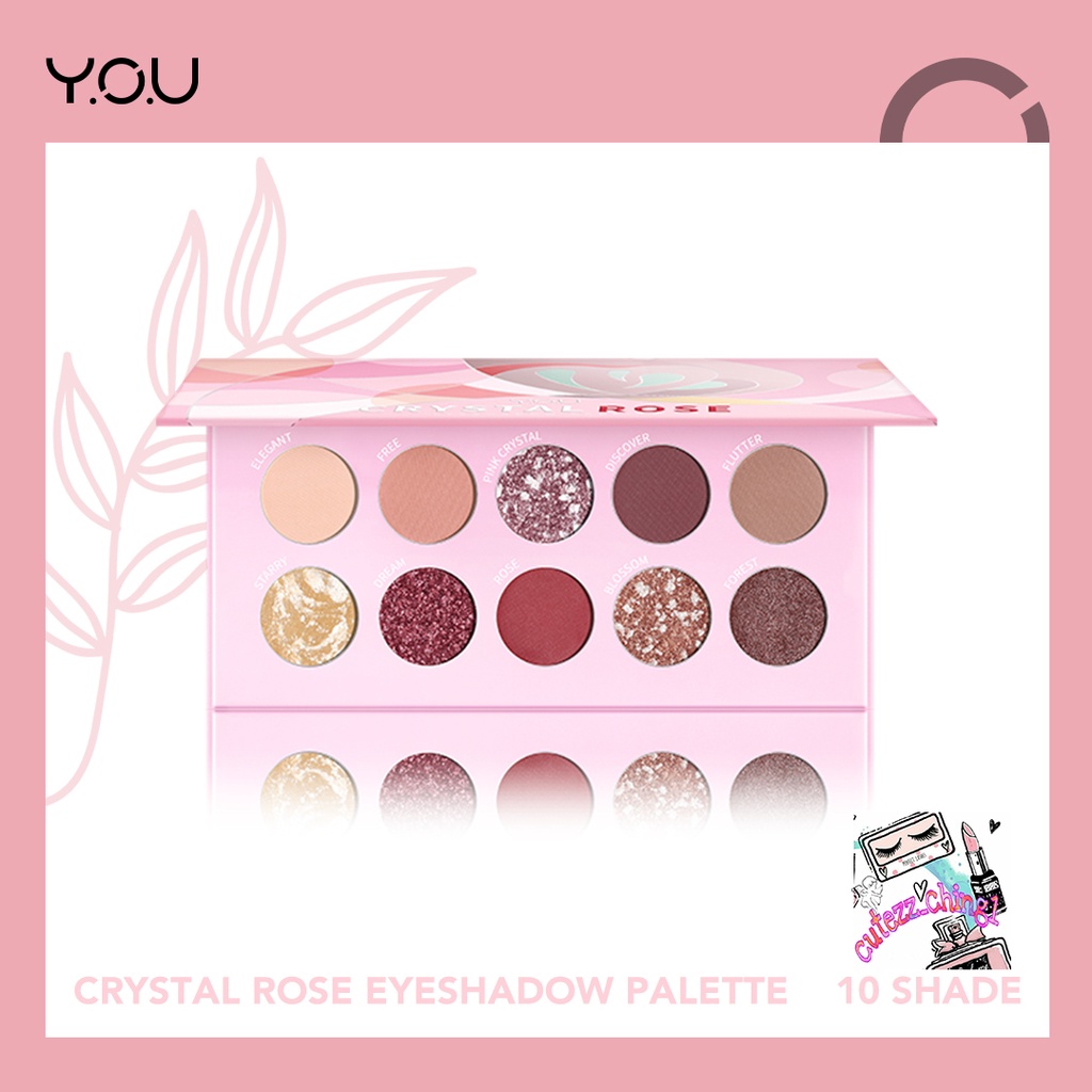 ☃️Cutezz_Ching1☃️YOU Crystal Rose Eyeshadow Palette 10g