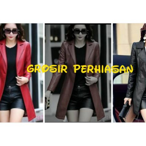 JAKET WANITA SEMI KULIT JAKET WANITA SEMI JUBAH JAKET WANITA KEREN JAKETq WANITA GAYA KOREA