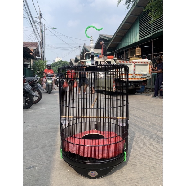 SANGKAR KANDANG MURAI EBOD LIS AKRILIK HITAM NO 1