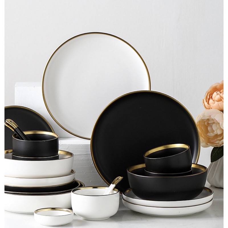 Yutensil Piring Set / Piring / Sendok / Mangkok