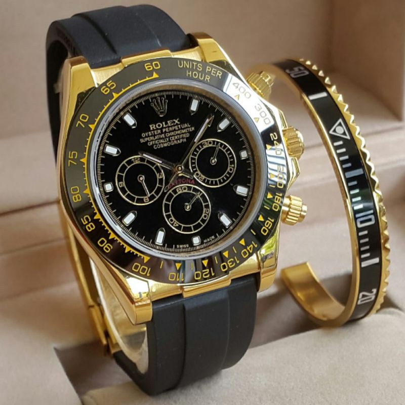 jam tangan pria Rolex Daytona Ring Gold