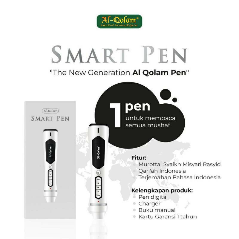 Al Qolam - Smart Pen Digital Untuk Semua Jenis Mushaf Quran | Pen Digital Original Bergaransi