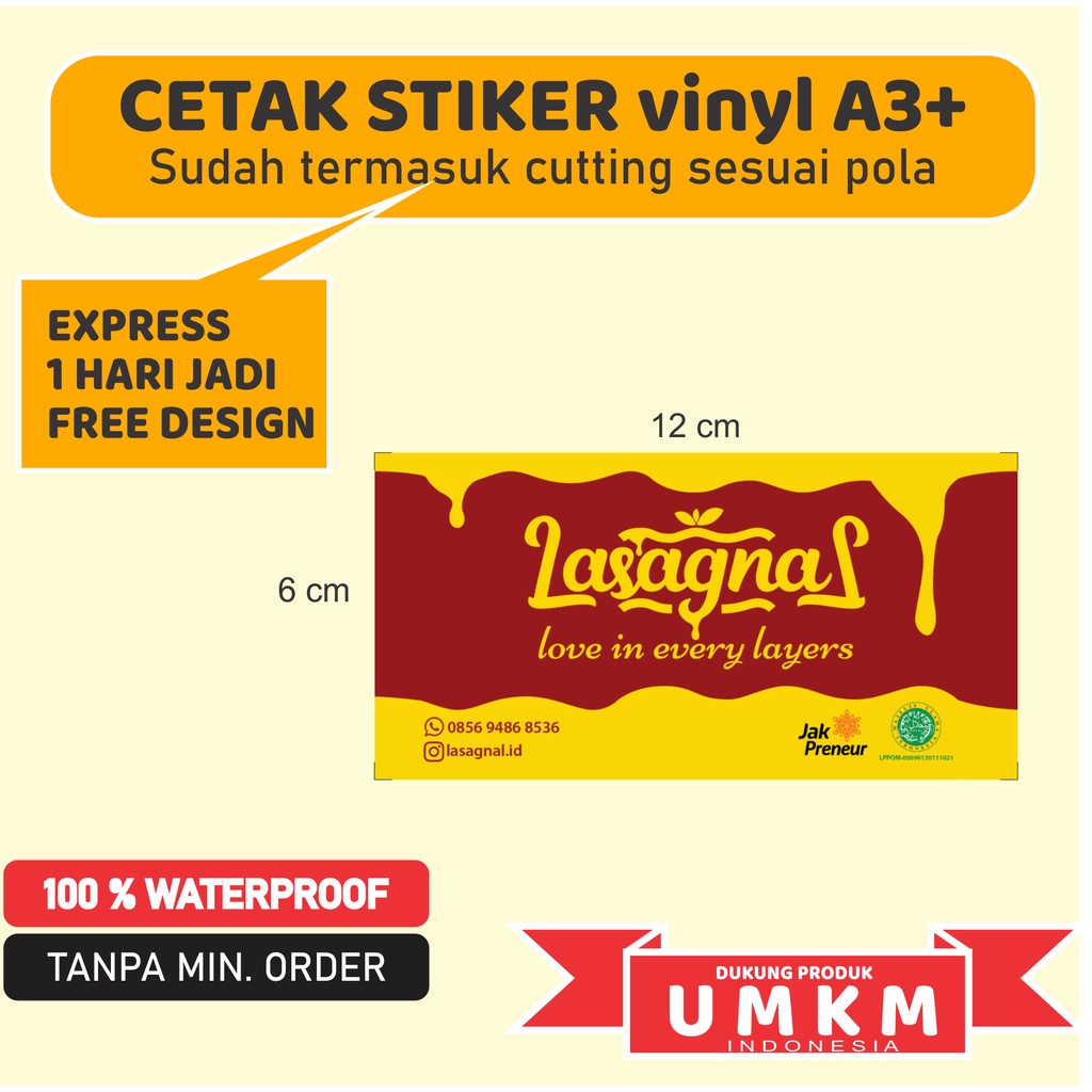 

Cetak Stiker Vinyl / Cetak Stiker Label Kemasan / Label Usaha Makanan / Cetak Label Minuman