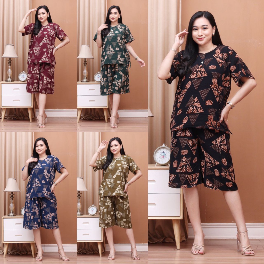 SETELAN BABYDOL CELANA PENDEK BUSUI KANCING LD 110 RAYON TEBAL PREMIUM MURAH