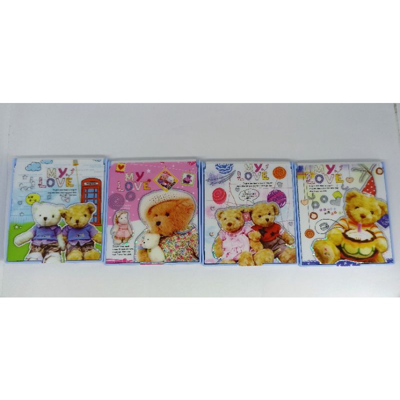 Cermin Saku Karakter Teddy / Cermin Lipat Portable / Cermin Praktis