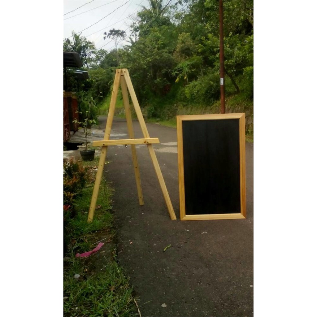 

Papan Tulis Kapur Black Board Blackboard Standing Cafe Board 50x80cm untuk Dekorasi Rumah Cafe