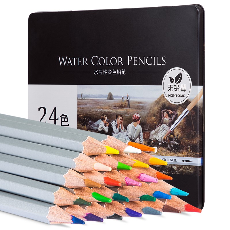 

Deli Pensil Warna 24/36/48/72 Warna, tidak beracun, dapat dicuci dan teknologi 6521 6522 6523 6524