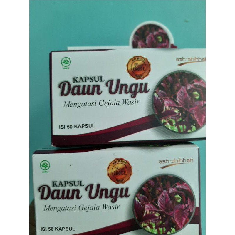 KAPSUL DAUN UNGU (OBAT AMBEIEN/WASIR)