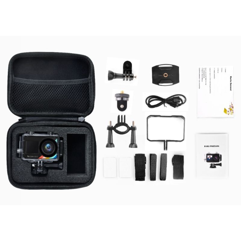 Action Camera Bcare X5 Touch Dual Screen WiFi Ultra Hd 4 K 16mp-1
