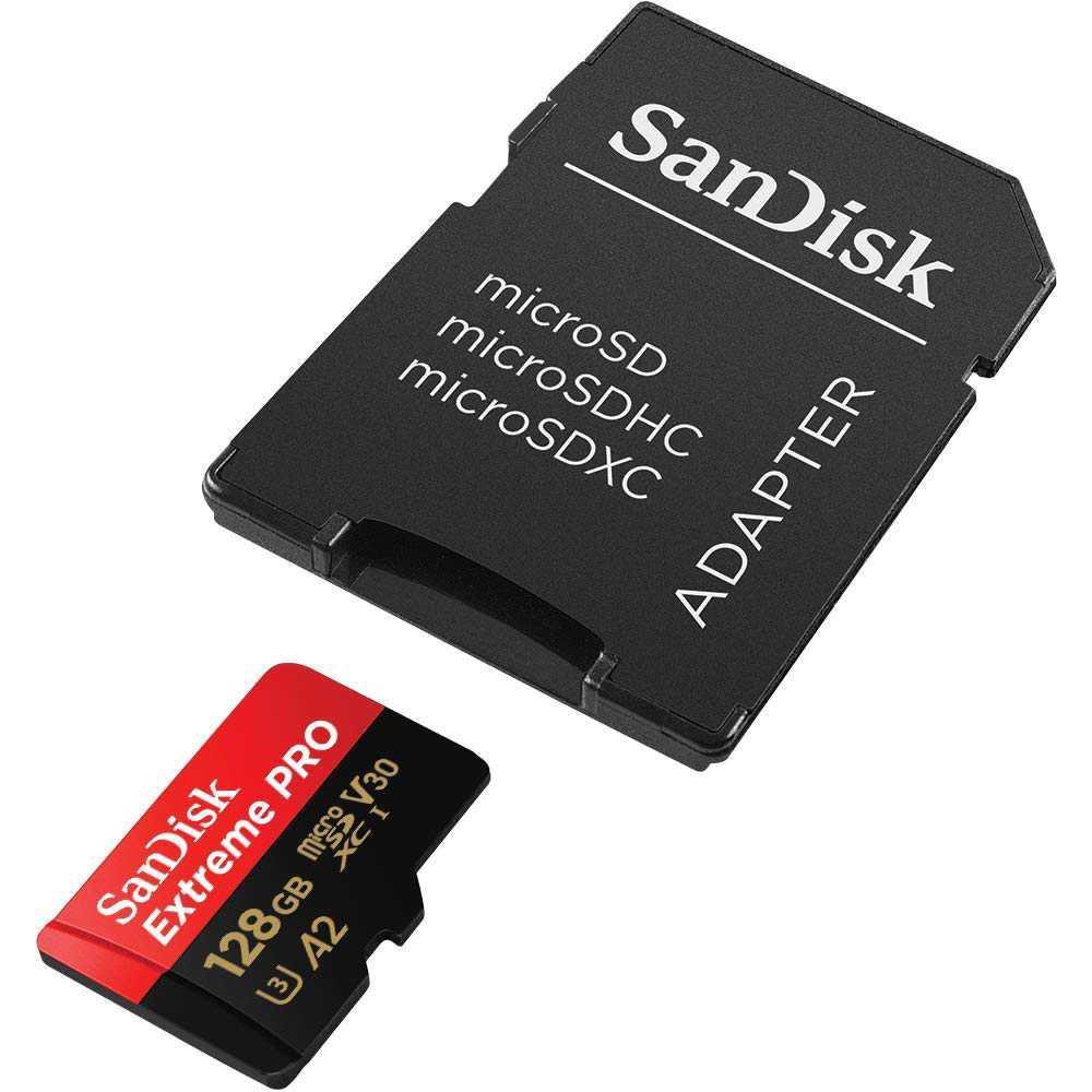 Sandisk MicroSDXC Extreme Pro A2 V30 UHS-1 (170MB/s) - SDSQXC [128GB]