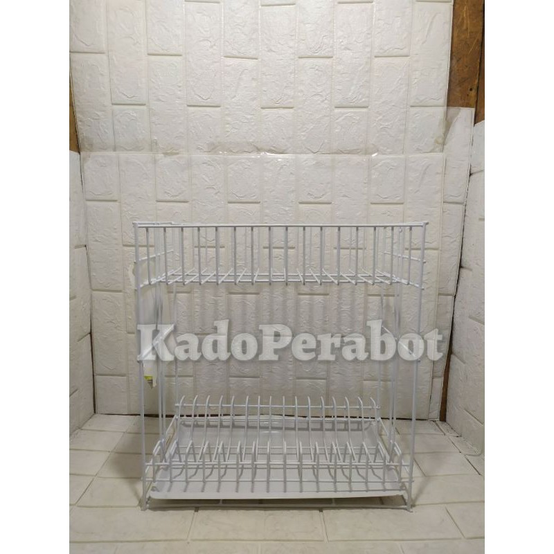 rak kawat Rose 391 tray - rak piring susun - rak piring dengan tray