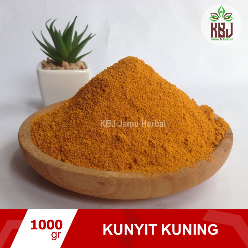 

Kunyit Kuning Bubuk Serbuk Kunir Murni 1000 gr Curcuma Powder - KBJ Jamu Herbal