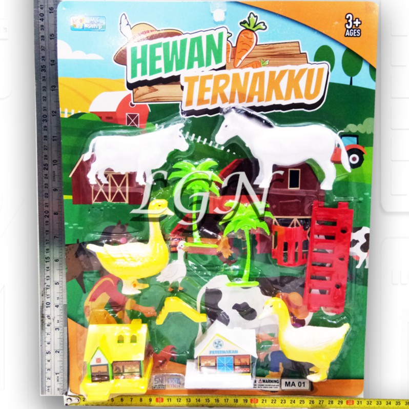 Mainan animal set hewan ternak - set figure binatang MA01