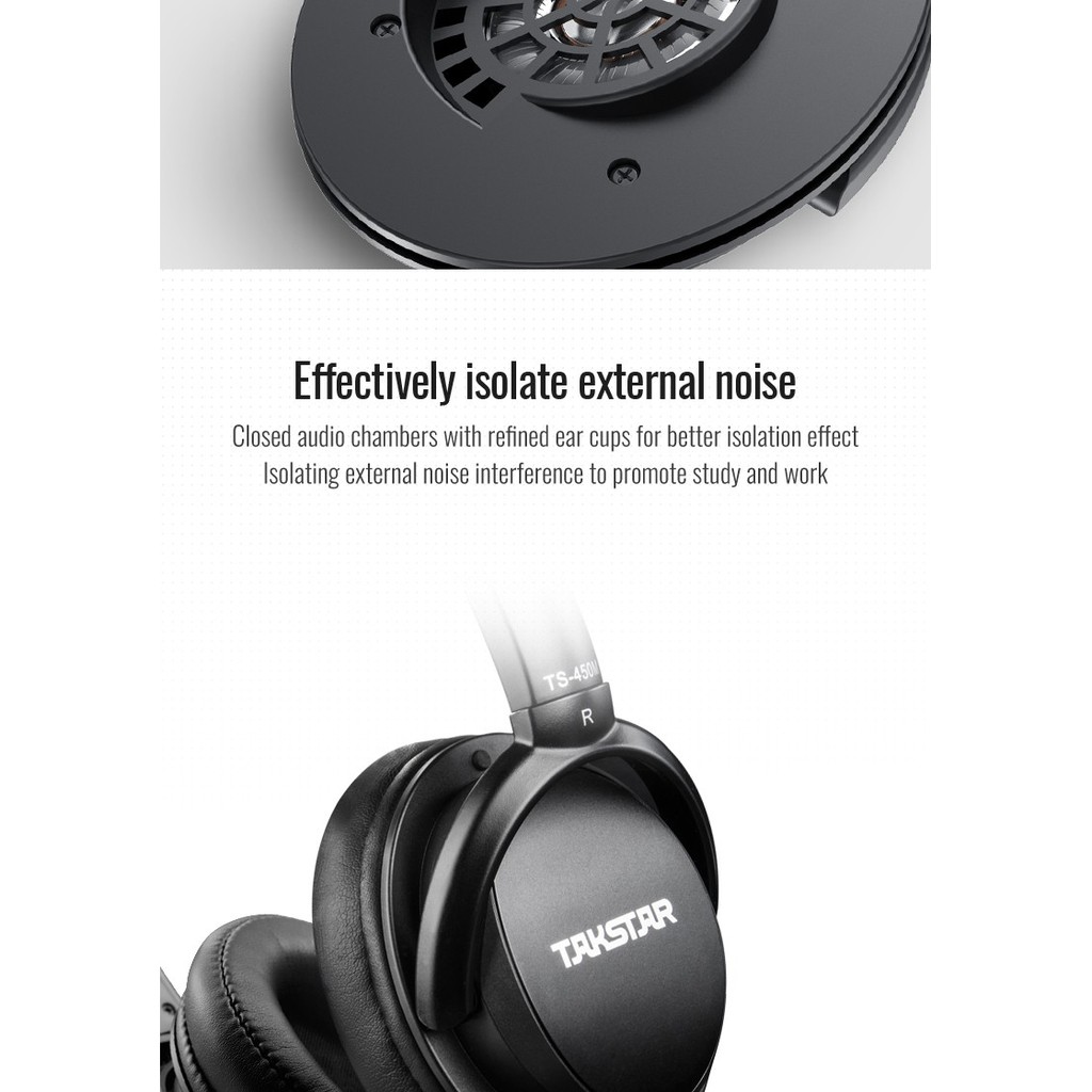 Takstar TS-450 / TS 450 / TS450 Dynamic Stereo Monitor Headphone