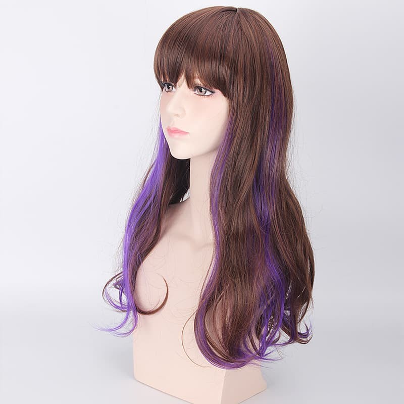 LOL-01 wig rambut palsu lolita dua warna tone