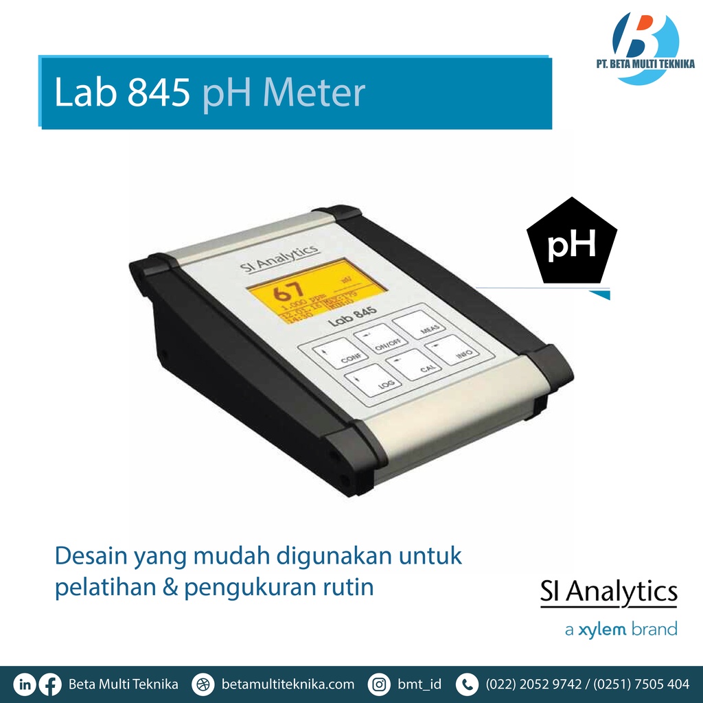 Jual Lab 845 pH Meter SI Analytics by Xylem Shopee Indonesia