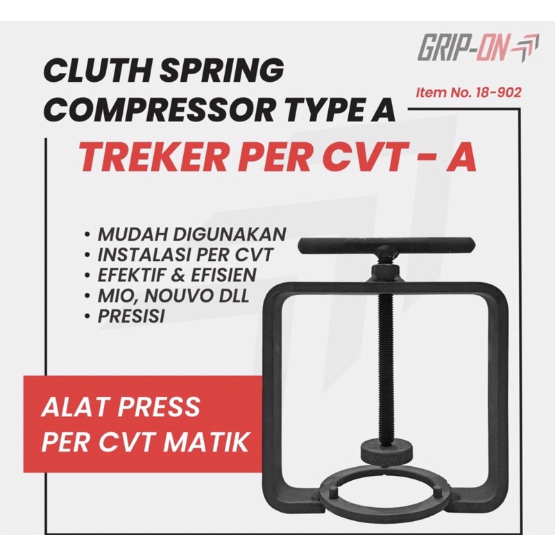 GRIP ON Cluth spring compressor / Tahanan per CVT Matic / TREKER PER CVT MATIC