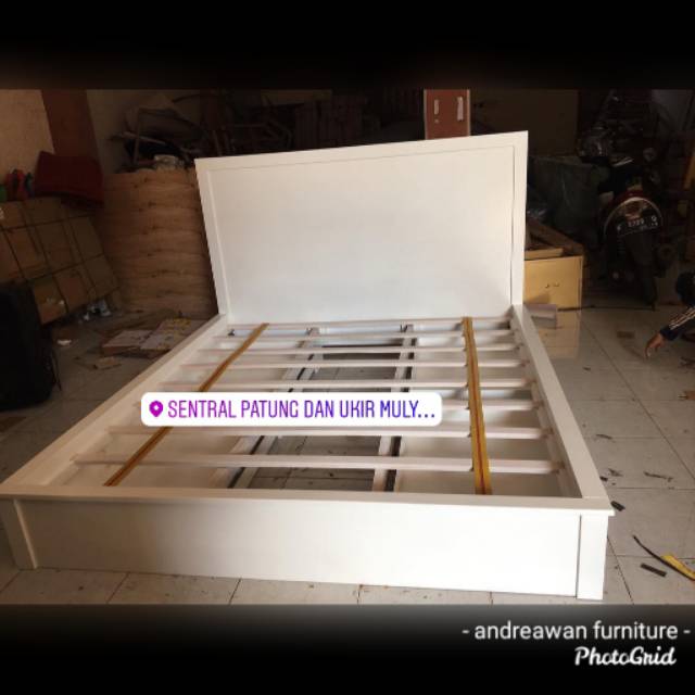 Dipan laci jati dan mahogany 180cm dipan dipan minimalis dipan putih tempat tidur Furniture Jepara