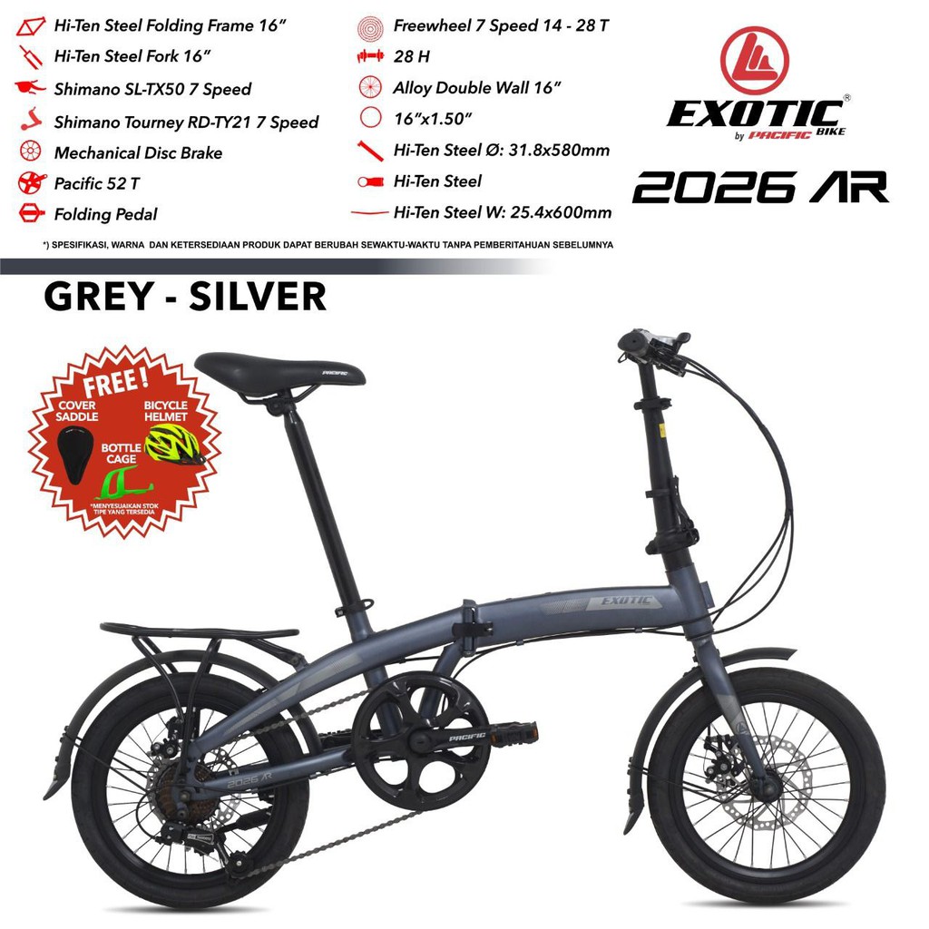 Sepeda Lipat 16" Exotic 2026 Ar