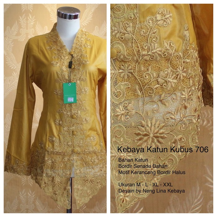 Kebaya Katun Modern Bordir Senada 706 Jumbo Grosir Kebaya murah