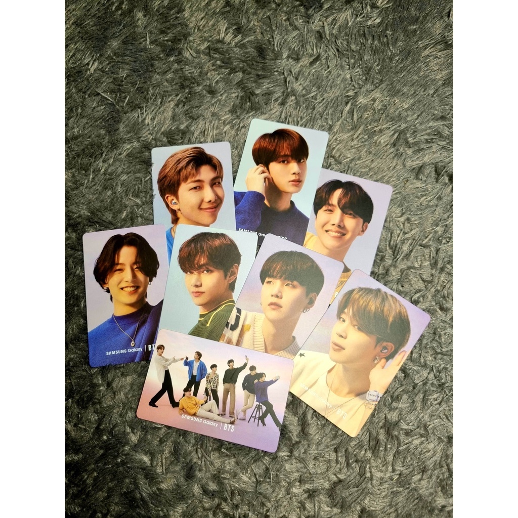 PC PHOTOCARD OFFICIAL BTS X SAMSUNG S21 RM JIN JHOPE SUGA JIMIN V TAEHYUNG JUNGKOOK JK