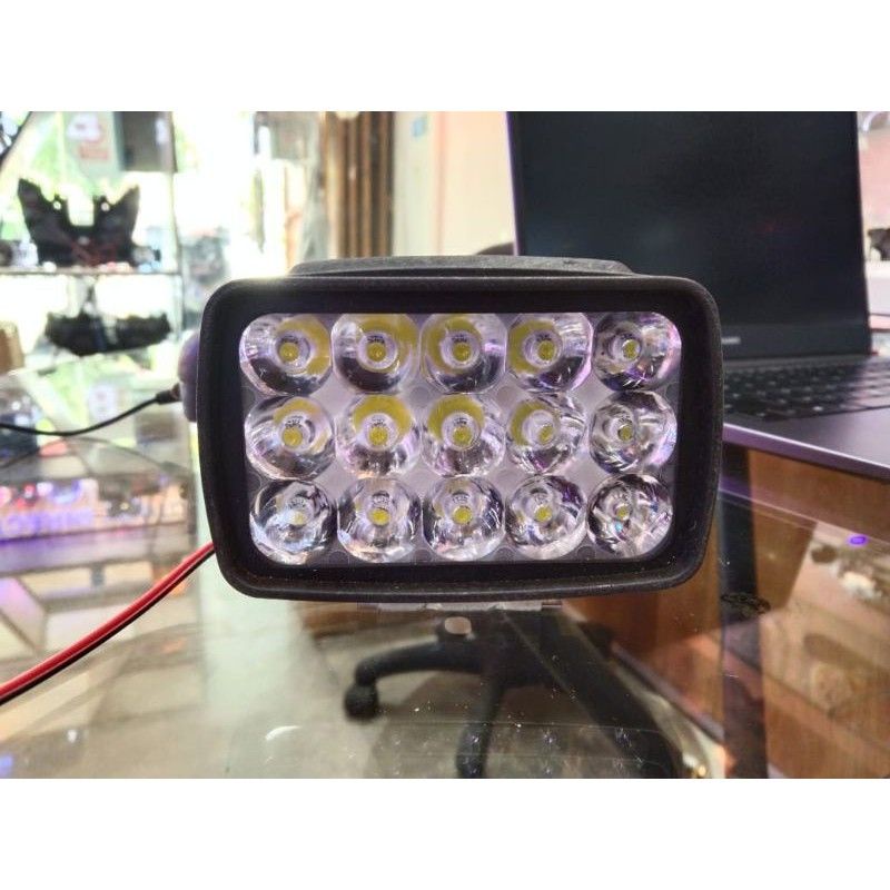 Lampu tembak sorot led cwl 15 mata 1000LM cree laser super bright offroad motor mobil UTV ATV skuter