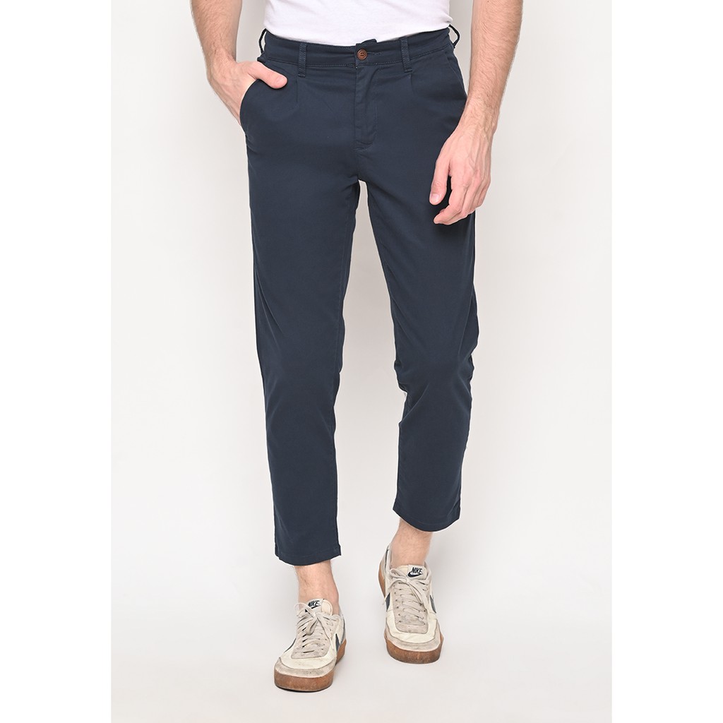 Skelly Original Celana  Panjang  Pria  Model Crop Baggy Slim 