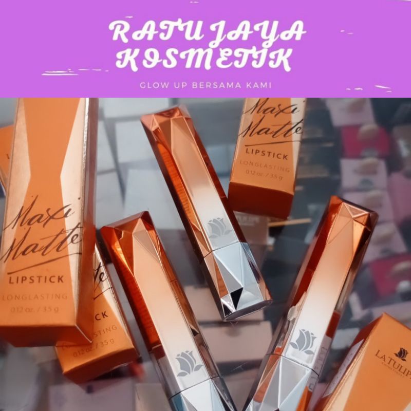 La Tulipe Maximatte Lipstik Lisptik Liptik Latulip Latulipe Matte Murah Waterproof Tahan Lama Dan An