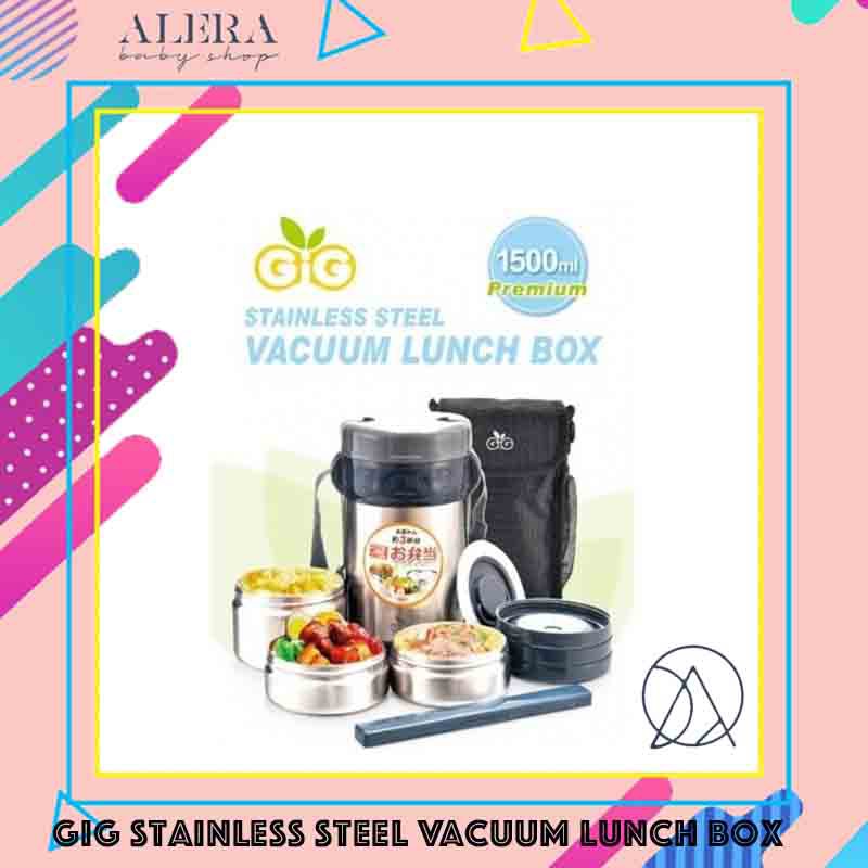 Gig Stainless Steel Vacuum Lunch Box/ Tempat Makan Bayi/ Lunch Box