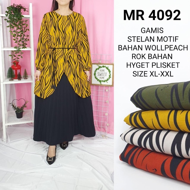 GAMIS WOLPEACH INCLUDE ROK PLISKET PREMIUM IMPORT BKK