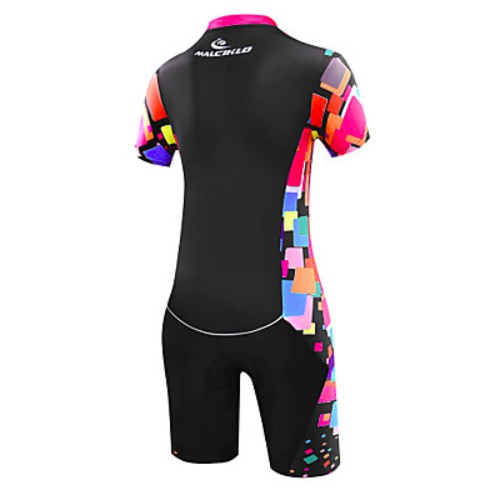 MALCIKLO WOMEN TRISUIT BLACK PINK WANITA TRIATHLON RENANG LARI