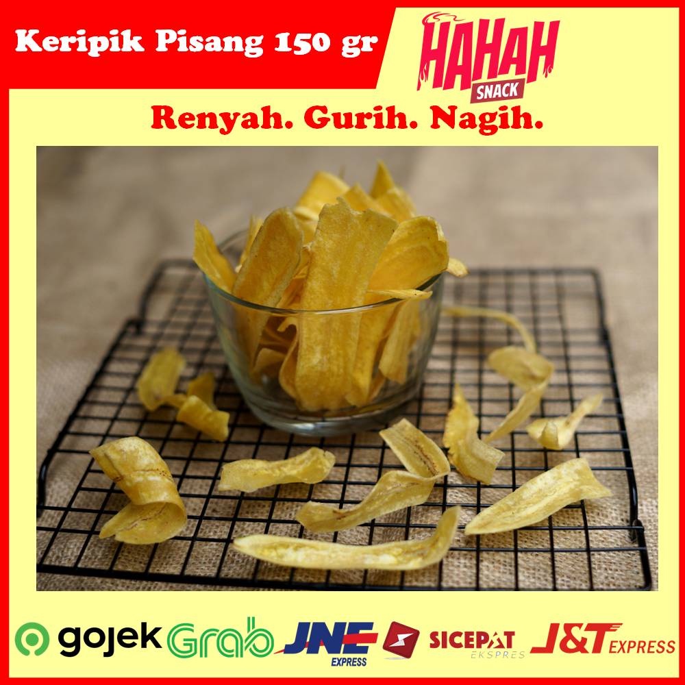 

Keripik Pisang HAHAH Snack cemilan gurih renyah