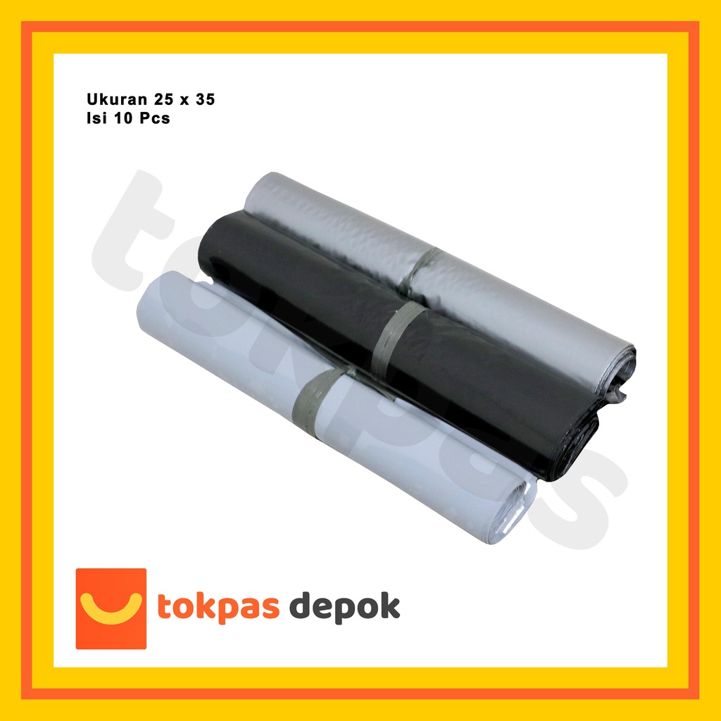 

Plastik Polymailer 25 x 35 Isi 10 pcs Plastik Packing Warna
