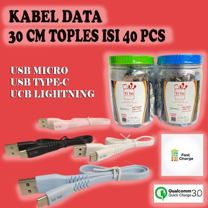 KABEL CHARGER YI TAI TYPE C 30CM YT-30 - SC