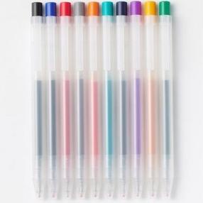 

Produk Terbaru Muji Set Of 10 Smooth Gel Ink Ballpoint Color Pen Knock Type - Pulpen