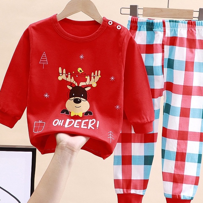 (0Bln-4Thn) COD Baju Tidur Bayi Lengan Panjang / Baju Tidur Anak Lengan Panjang / Piyama Bayi PY20