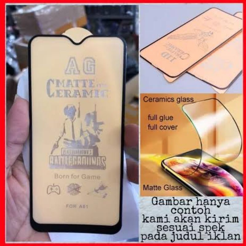 Anti Gores Ceramic Glare oppo A7 A5S F9 A3S F7 Screen Ceramic