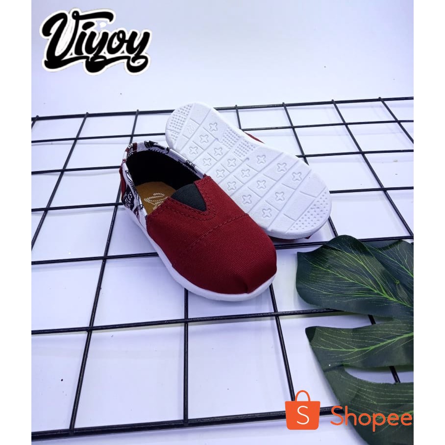 Sepatu Anak slip On Unisex Sepatu Anak Slip On Laki laki Dan Perempuan Sepatu WK Termurah Size 22-35