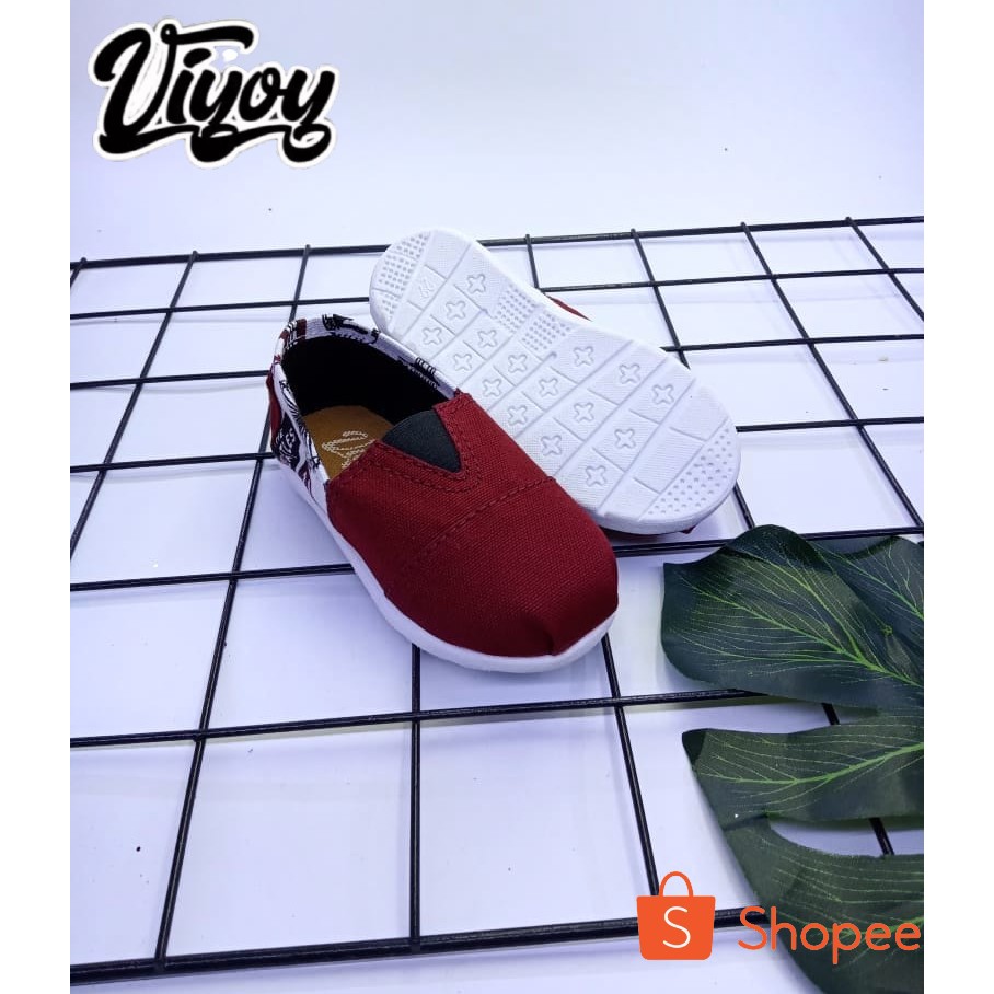 Sepatu Anak slip On Unisex Sepatu Anak Slip On Laki laki dan perempuan Sepatu WK Termurah Size 22-35