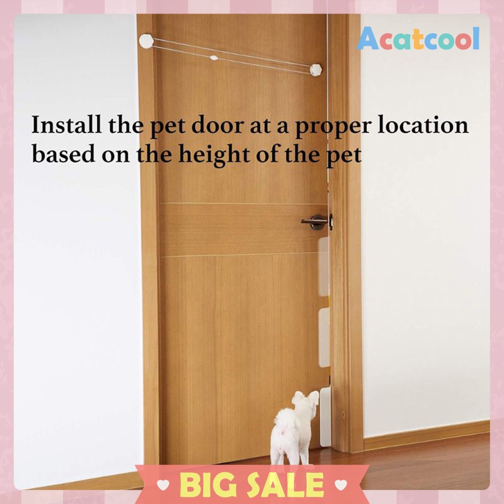 Dog Cat Door Opener Automatical Puppy Kitten ABS Doors Opening Enter Freely