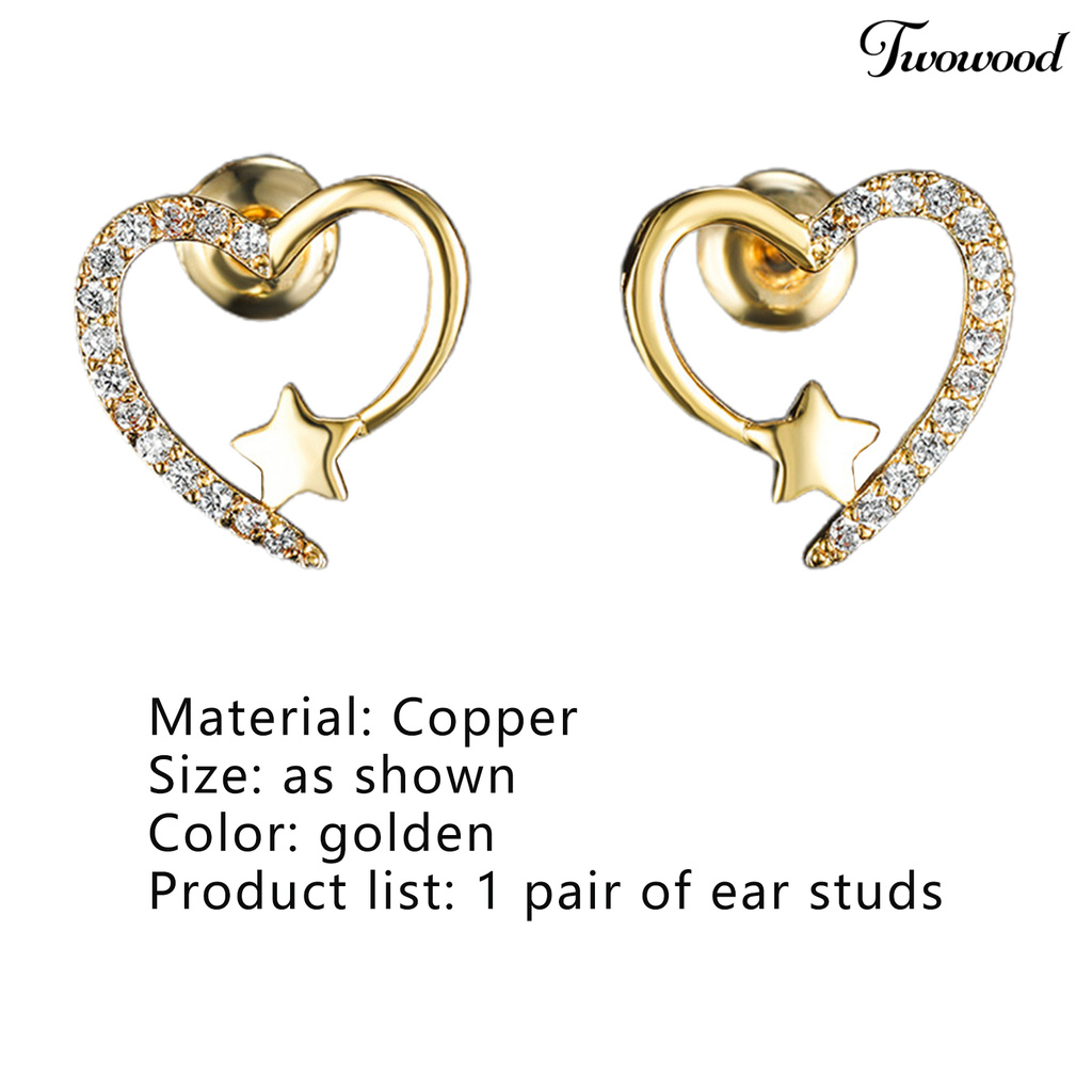 Anting Stud Shiny Anti Karat Untuk Pertunangan