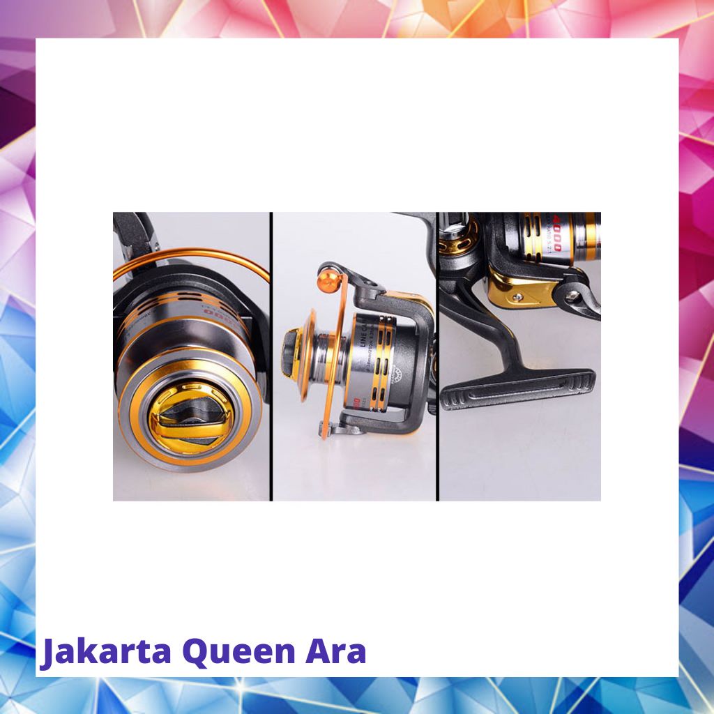 Debao Gulungan Pancing DB6000A Metal Fishing Spin Reel 10 Ball Bearin